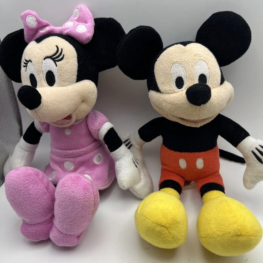 Disney Mickey Mouse And Minnie Mouse Just Play Stuffed Animal Plush‎
